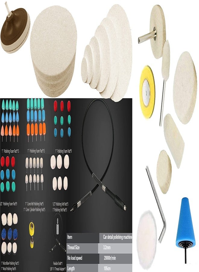 دي آي واي كرافتس مجموعة أدوات يدوية الصنع مع 4 قطع من اللباد و4 قطع من الفرو، 4 بوصات، و15 مخروطًا صغيرًا من 1 إلى 3 بوصات - اختيار من 1 إلى 7 بوصات من الفرو. عجلة تلميع من الصوف واللباد، محور مدبب، تفاصيل دقيقة، مجموعة شمع (مع 4 قطع من اللباد و4 قطع من الفرو، 4 بوصات) - Image 3